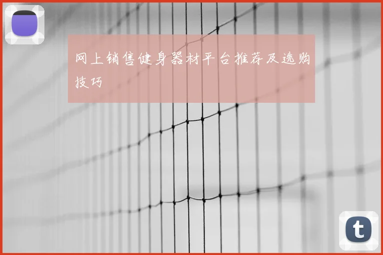 网上销售健身器材平台推荐及选购技巧